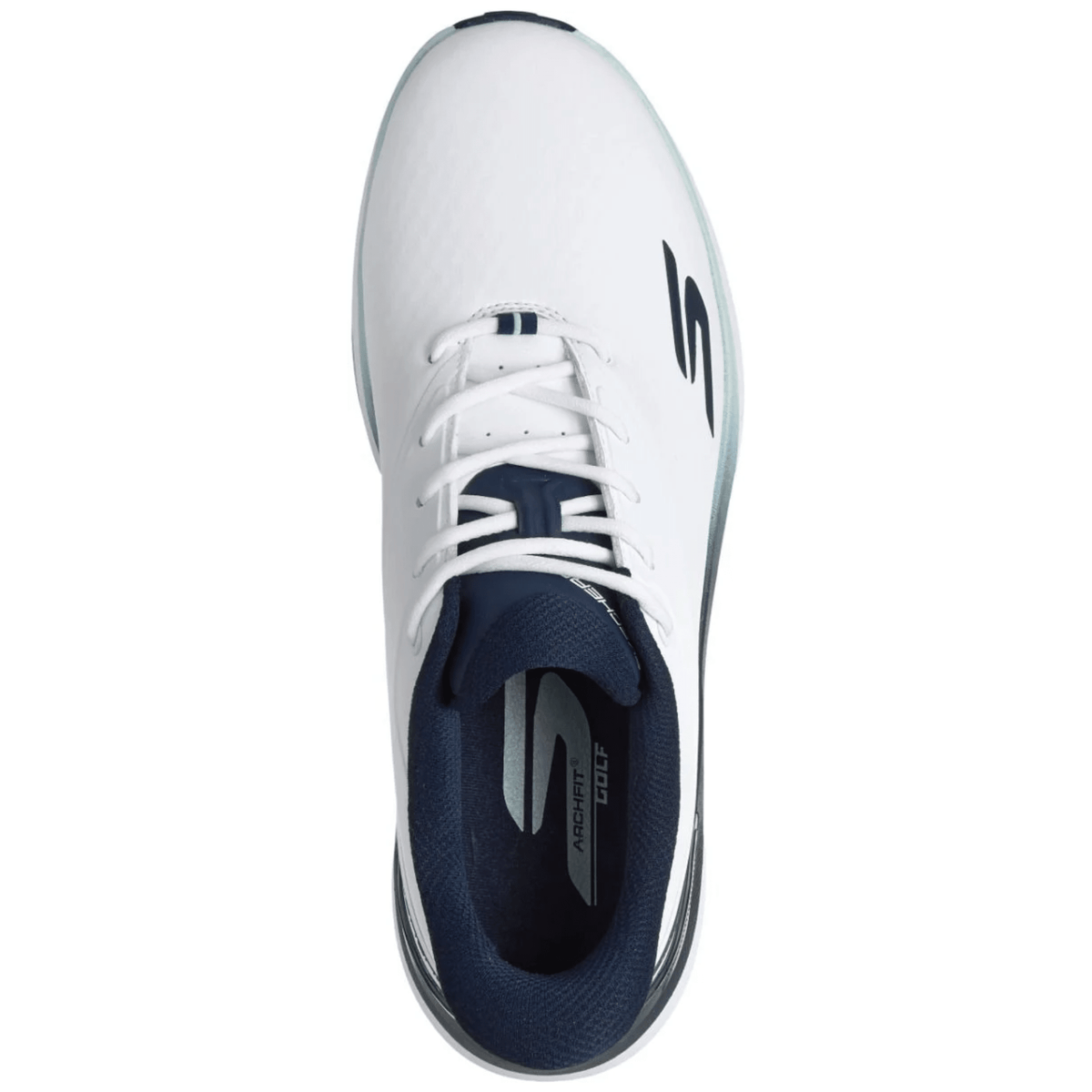 Skechers Men's Go Golf Blade Tour Golf Shoes White/Navy Wide 10