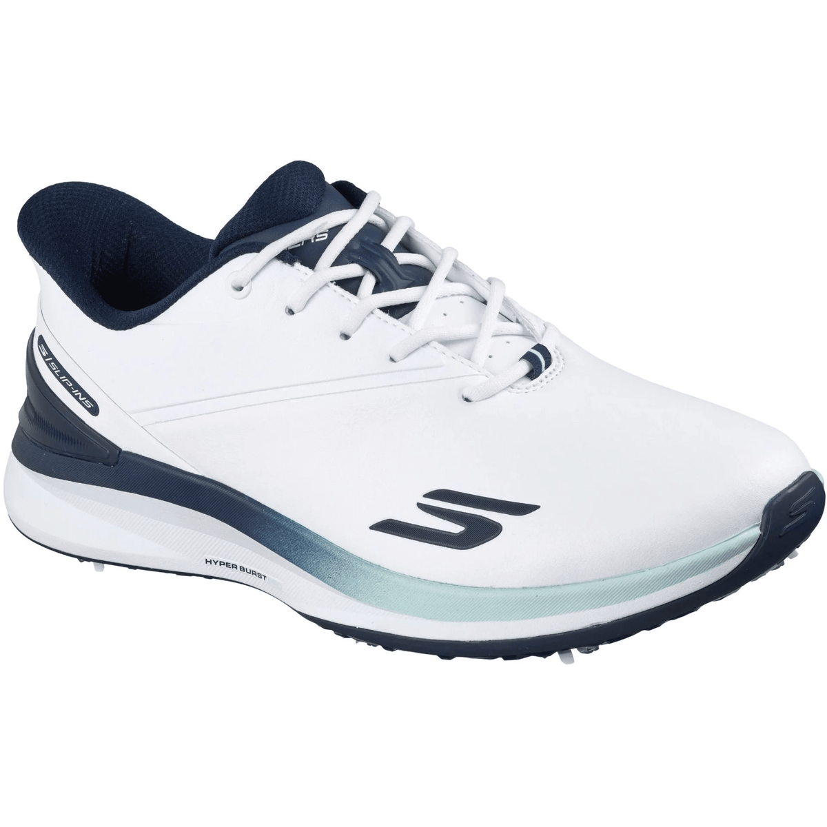 Skechers Men's Go Golf Blade Tour Golf Shoes White/Navy Wide 10