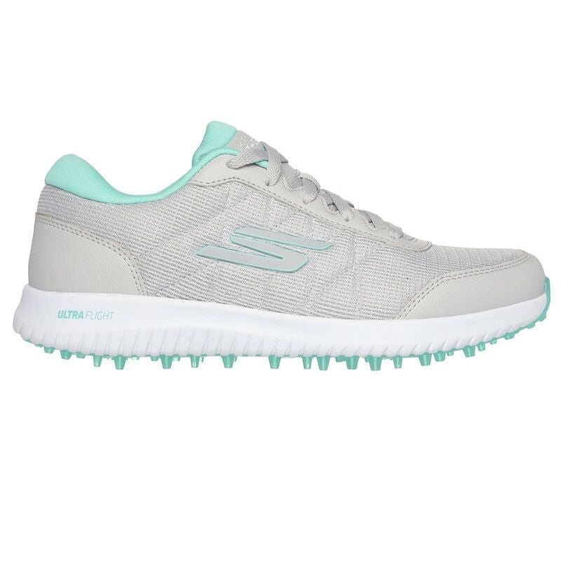 Skechers Women's Go Golf Max Fairway 4 Spikeless Shoes Grey Turquoise Medium