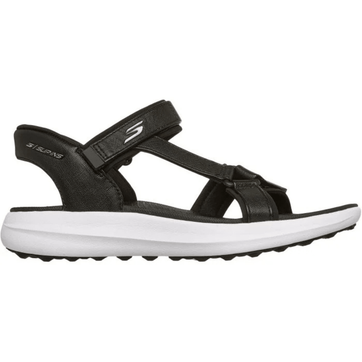 Skechers Women's Slip-ins GO GOLF Spikeless Sandal Black Medium