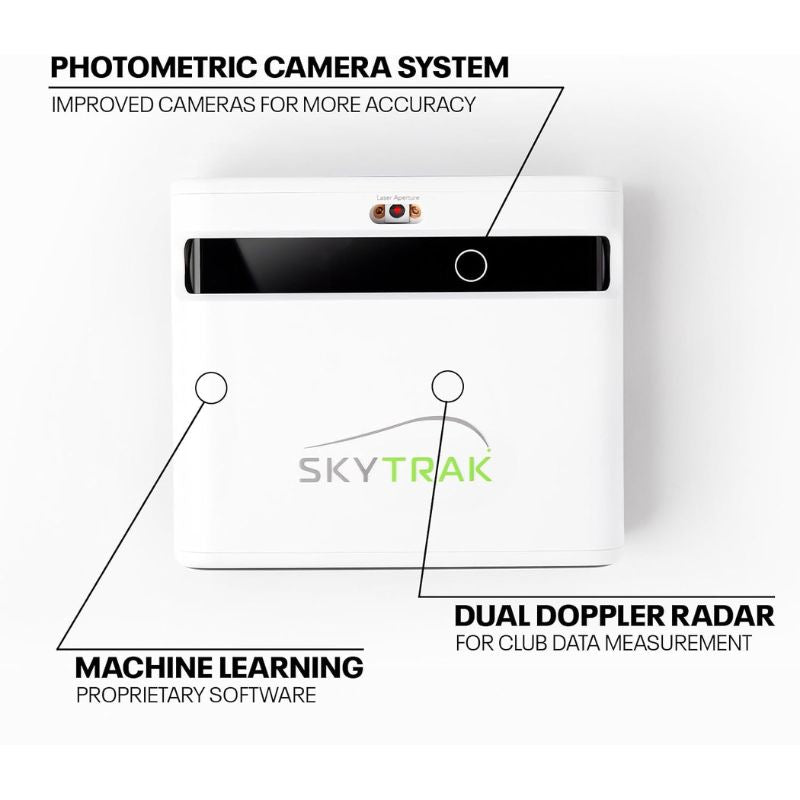 SKYTRAK+ Launch Monitor + Shield + SIMSPACE PROFESSIONAL GOLF ENCLOSURE +SIMSPACE PREMIUM ENCLOSURE HITTING MAT