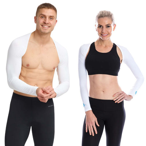 SParms Sun Protection Shoulder Wrap (Unisex) White