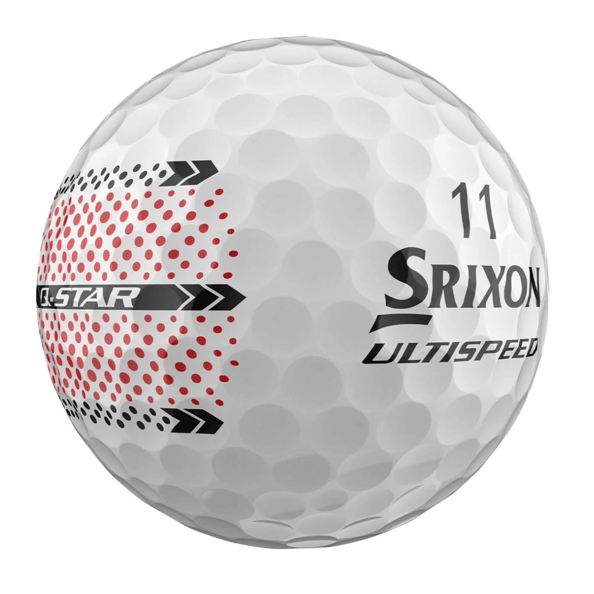 Srixon Q - Star Ultispeed Trackline Golf Balls White