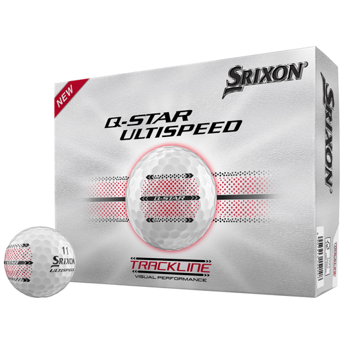 Srixon Q - Star Ultispeed Trackline Golf Balls White