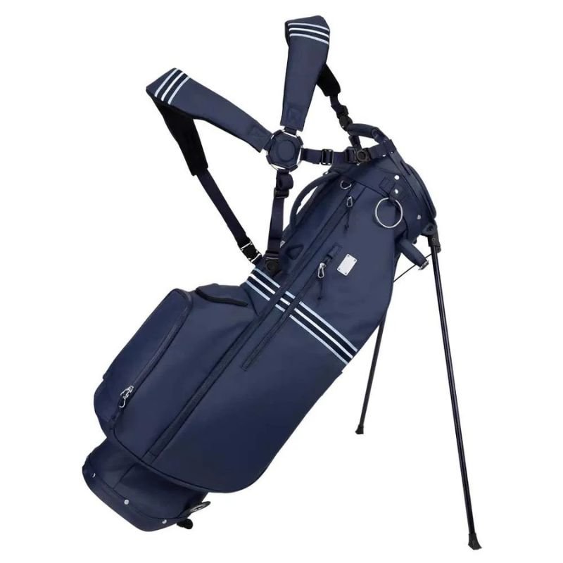 Sun Mountain 2025 Mid-Stripe 14-Way Stand Bag - Double Strap Navy Frost