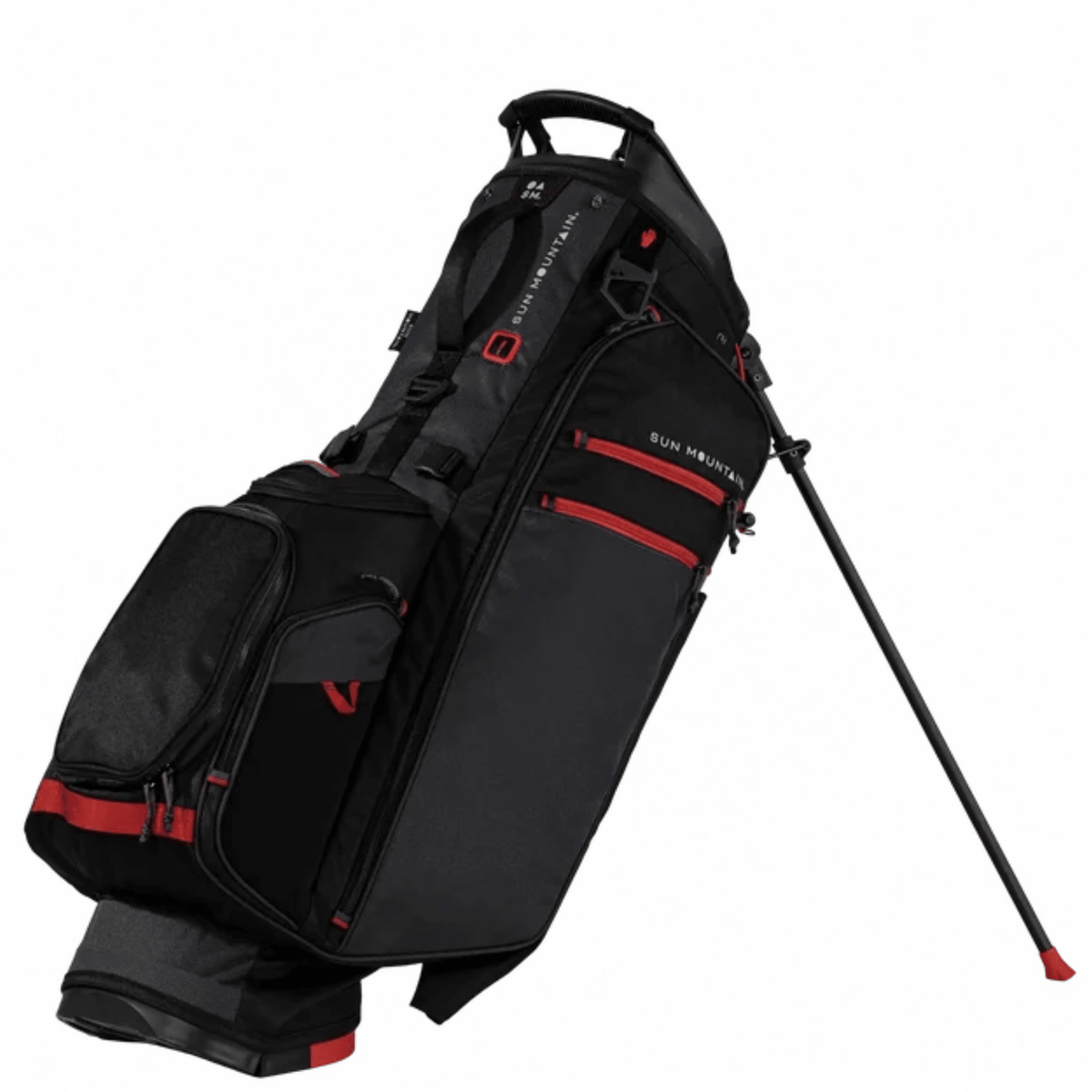 Sun Mountain 2027 E-3.5 Stand Bag Black Steel Red