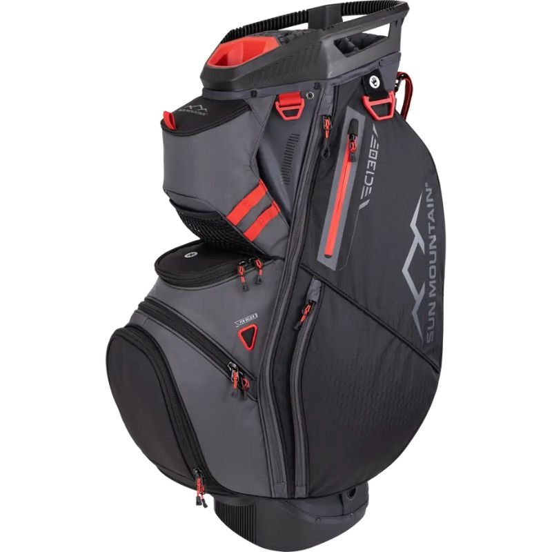 Sun Mountain C-130 Cart Bag - Previous Season Steel Black Red