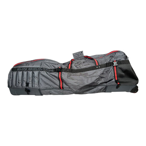 Sun Mountain Kube Travel Cover - Used Steel Black Rush Red