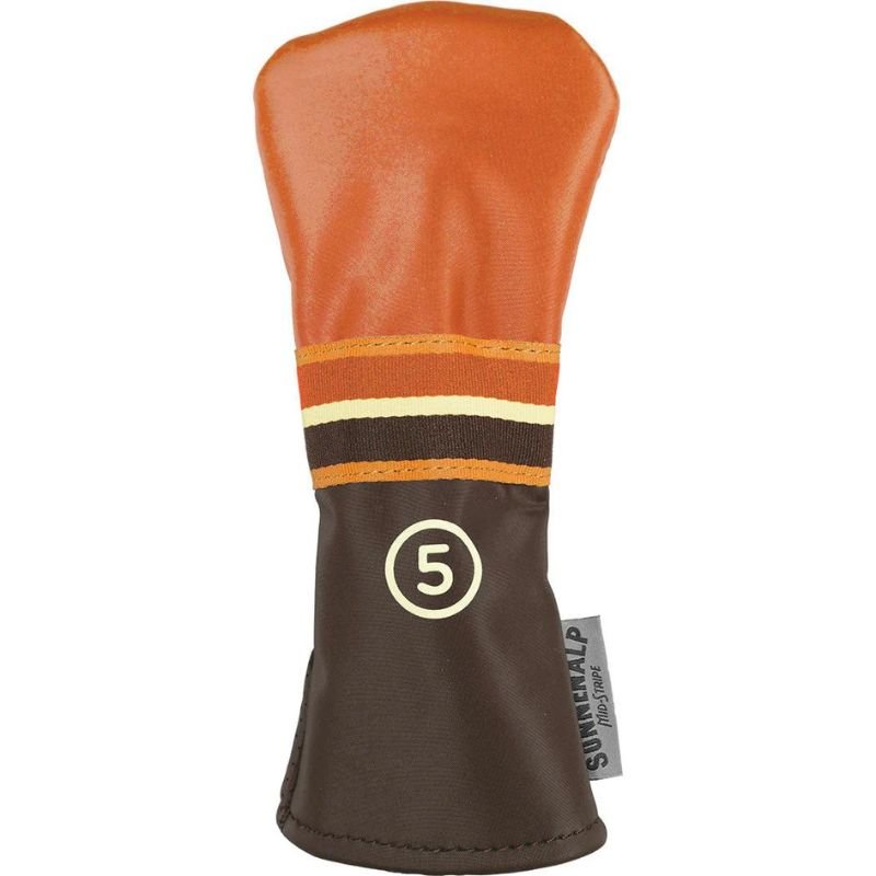Sun Mountain Mid-Stripe Headcovers 5-Wood Cabin Umber Wheat