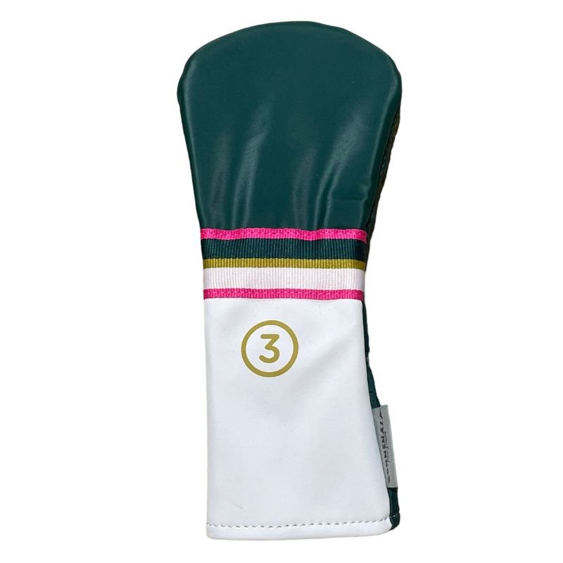 Sun Mountain Mid-Stripe Headcovers 3-Wood White Jade Azalea