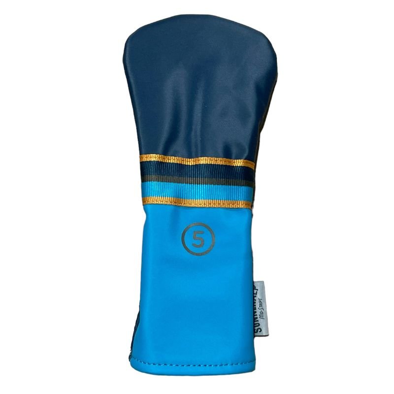 Sun Mountain Mid-Stripe Headcovers 5-Wood Caribbean Sea Teal Sudan