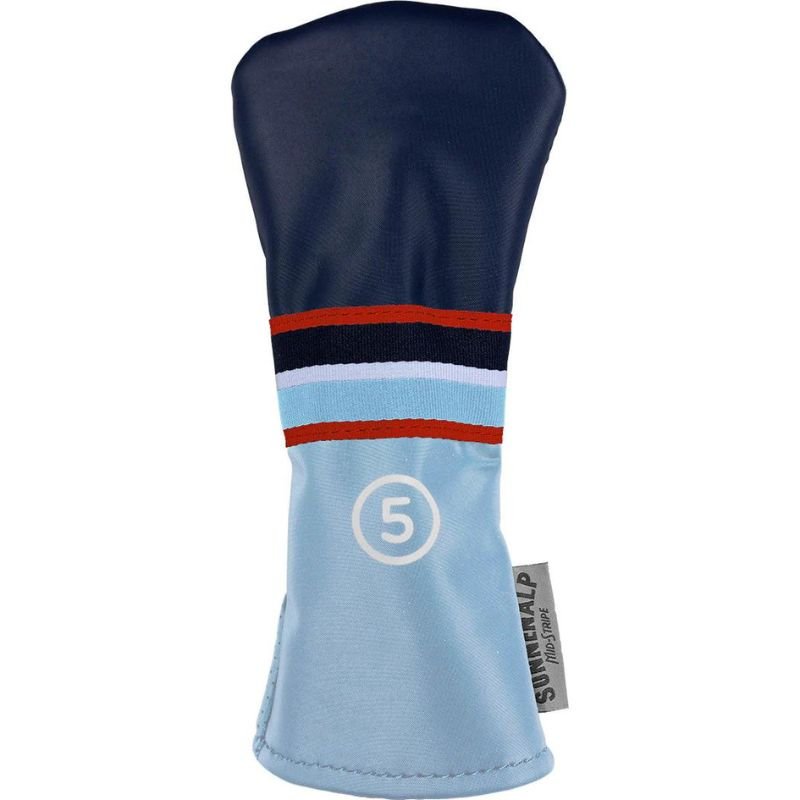 Sun Mountain Mid-Stripe Headcovers 5-Wood Frost Navy Red