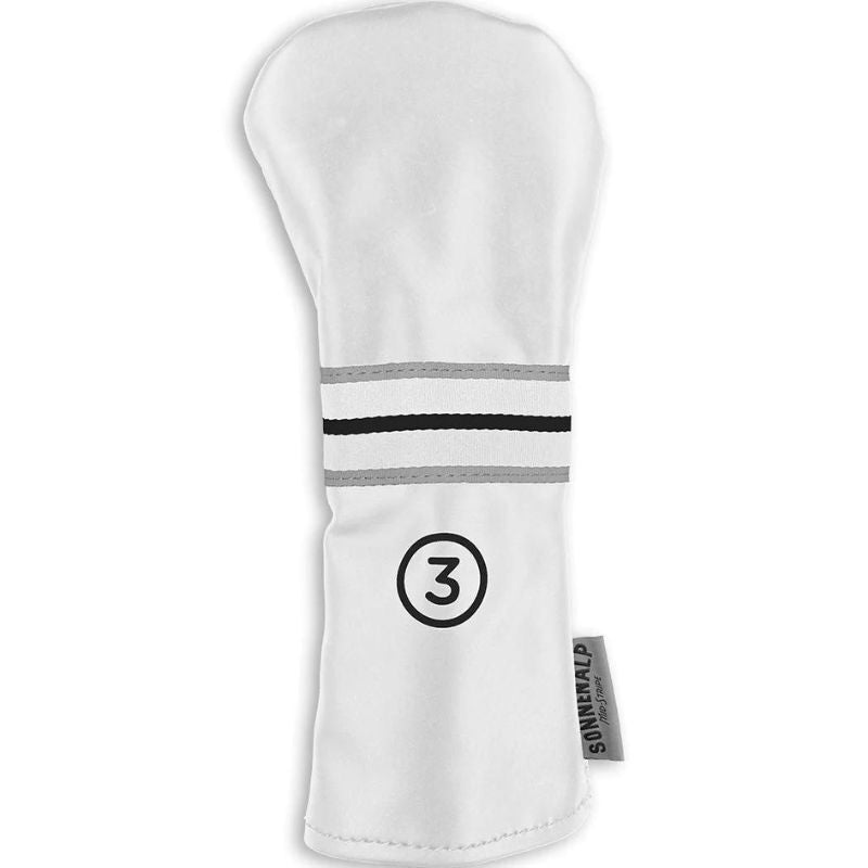 Sun Mountain Mid-Stripe Headcovers 3-Wood White
