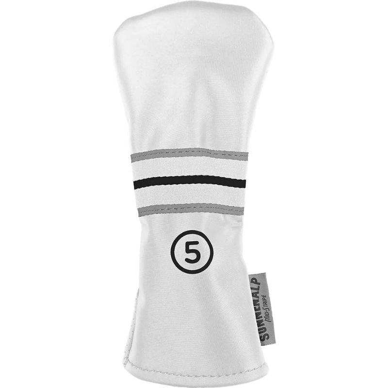 Sun Mountain Mid-Stripe Headcovers 5-Wood White