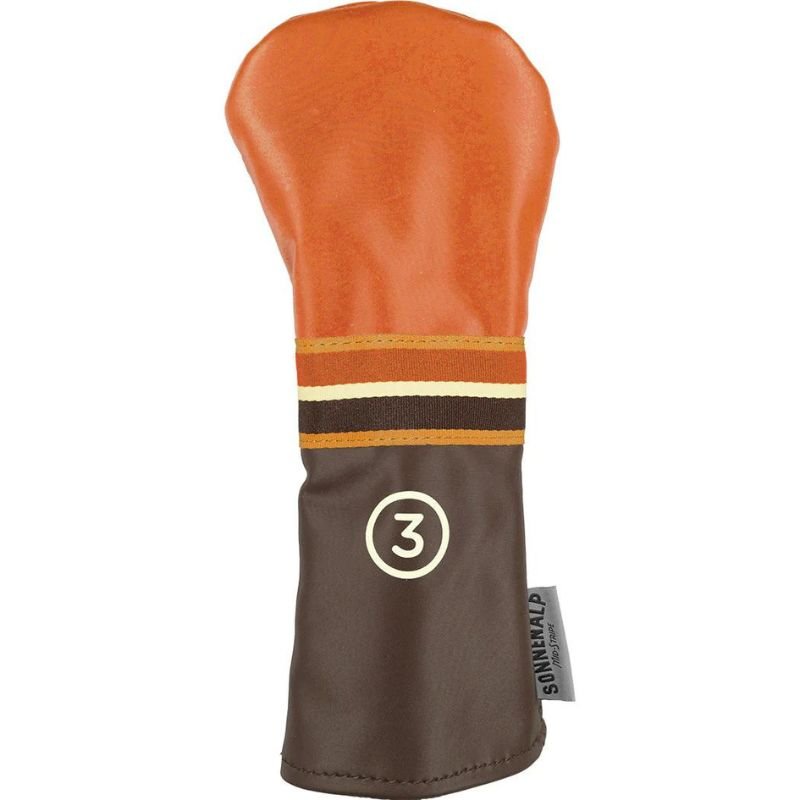 Sun Mountain Mid-Stripe Headcovers 3-Wood Cabin Umber Wheat