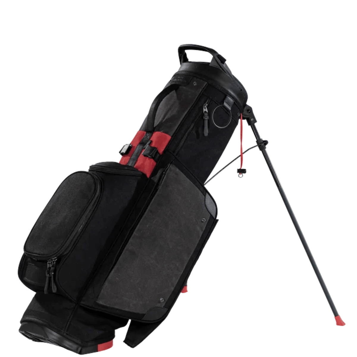 Sun Mountain TQR Stand Bag Black/Steel/Red