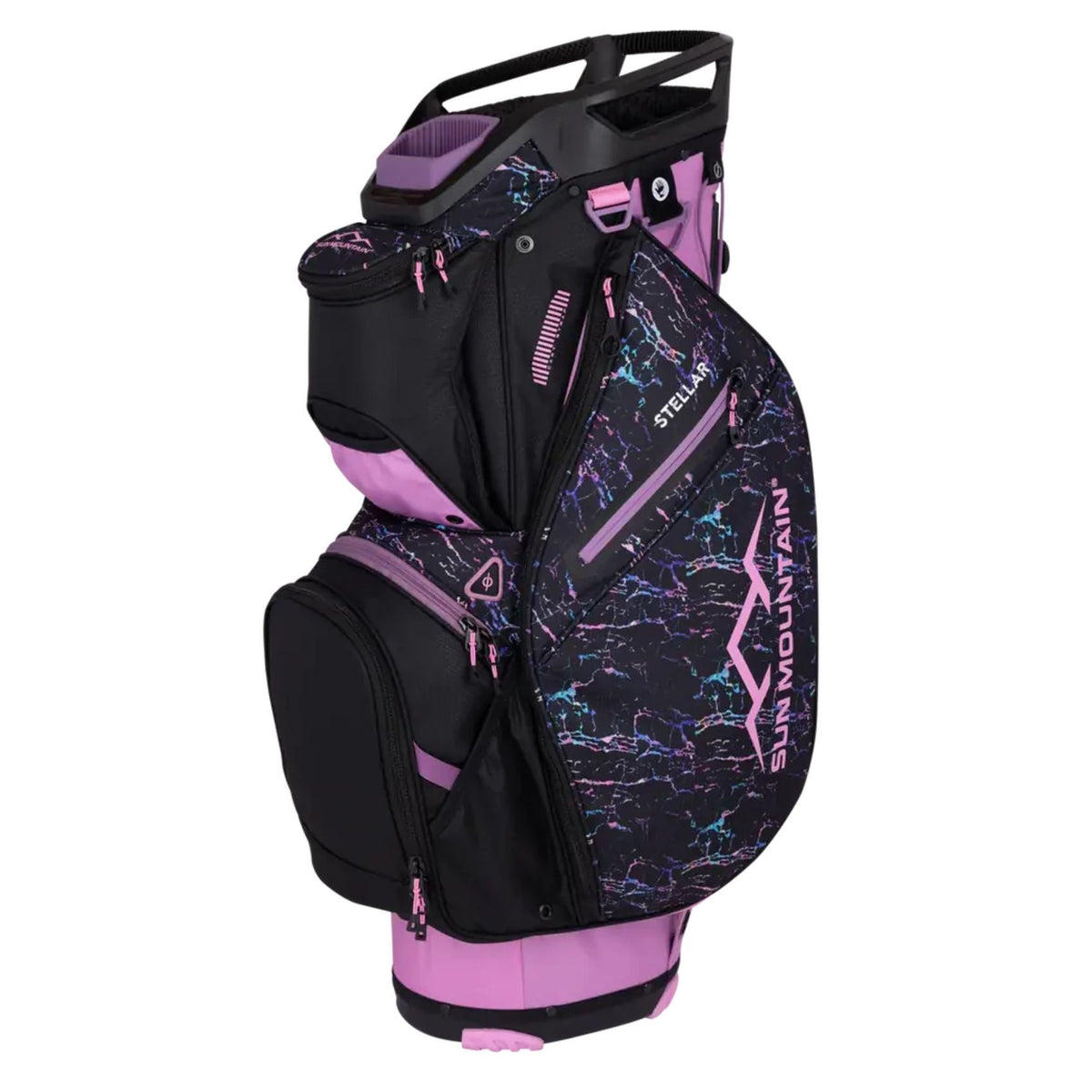 Sun Mountain Women's 2025 Stellar Cart Bag Pink Static Black
