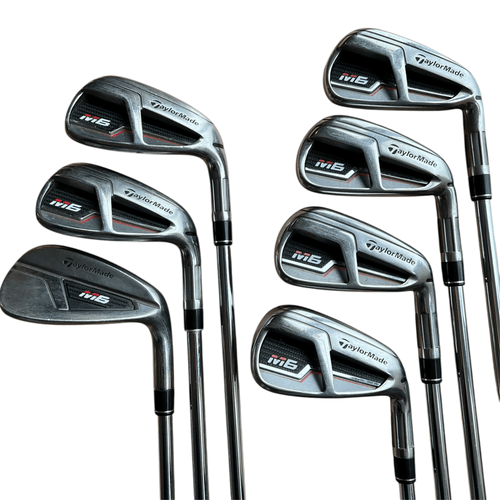 TaylorMade M6 Iron Set - Steel - 5-PW, AW - Used Right Regular Steel - KBS MAX 85g