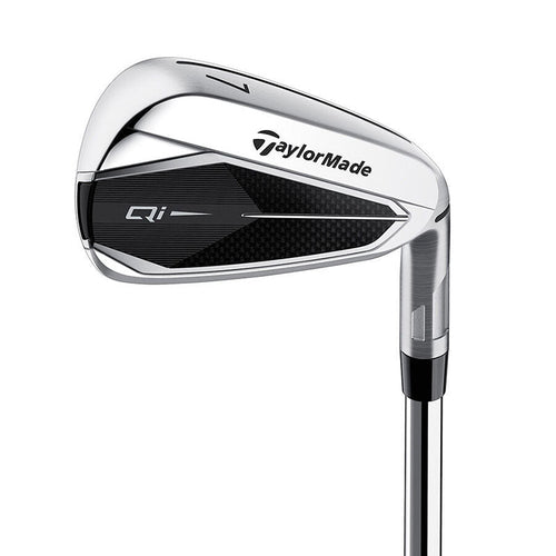 TaylorMade Qi Iron Set - 5-PW, AW, SW Left Regular Steel - KBS MAX 85 MT