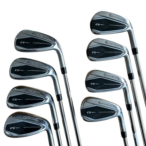 TaylorMade Qi Iron Set - 5-PW, AW, SW - Used Right Regular Steel - KBS MAX 85g