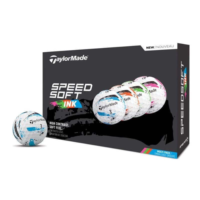 TaylorMade SpeedSoft Golf Ball - Ink Multi Pack