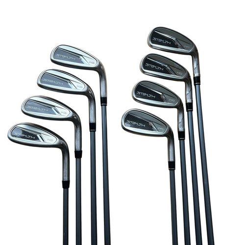 TaylorMade Stealth HD Iron Set - 6-PW,AW,SW,LW - Graphite - Used Right Senior Graphite - Fujikura Speeder NX Red 50g