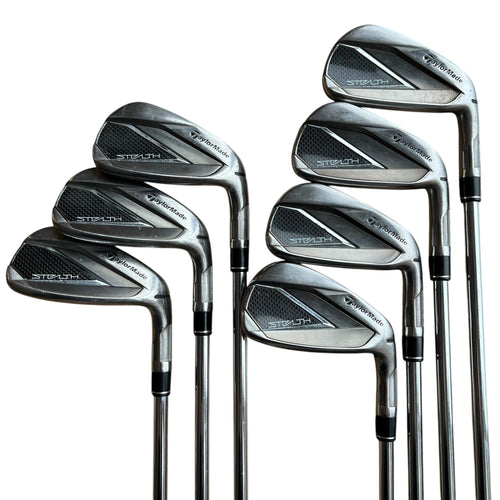 TaylorMade Stealth Iron Set - 5-PW, AW - Steel - Used Right Stiff Steel - KBS MAX MT 85g