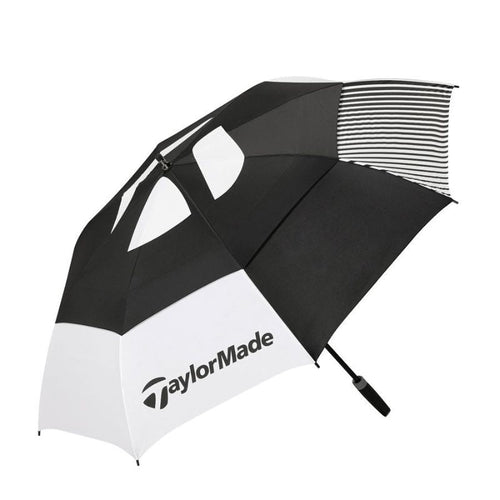 TaylorMade Tour Double Canopy Umbrella 64" Black White