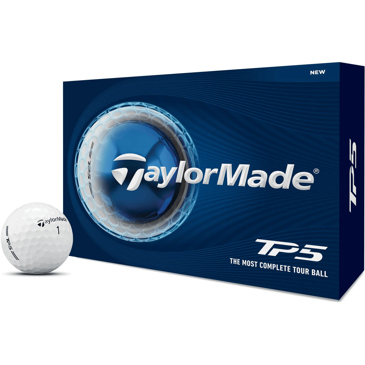 TaylorMade TP5 Golf Balls - Buy 3dz Get 4th FREE White