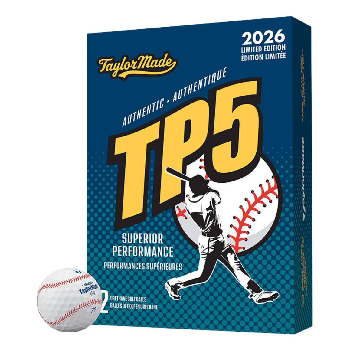 TaylorMade TP5 pix Baseball Golf Balls - Limited Edition White