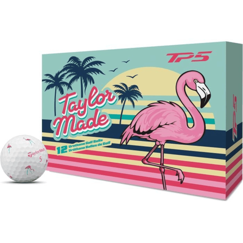 TaylorMade TP5 PIX Flamingo Golf Balls - Limited Edition Flamingo