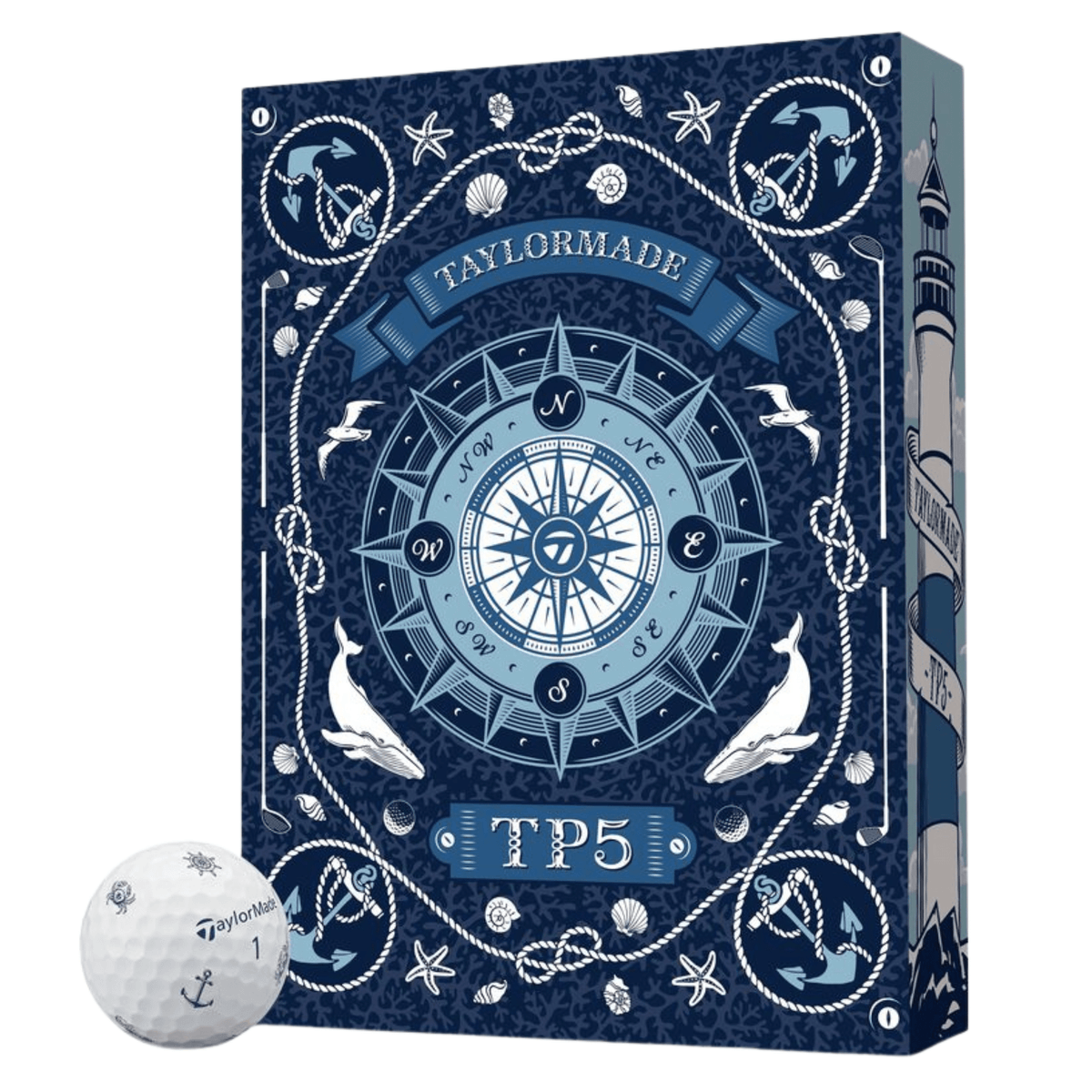 TaylorMade TP5 pix Sailor's Point Golf Balls - Limited Edition White