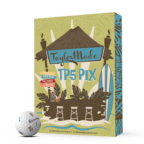 TaylorMade TP5 PIX Tiki Golf Balls Tiki