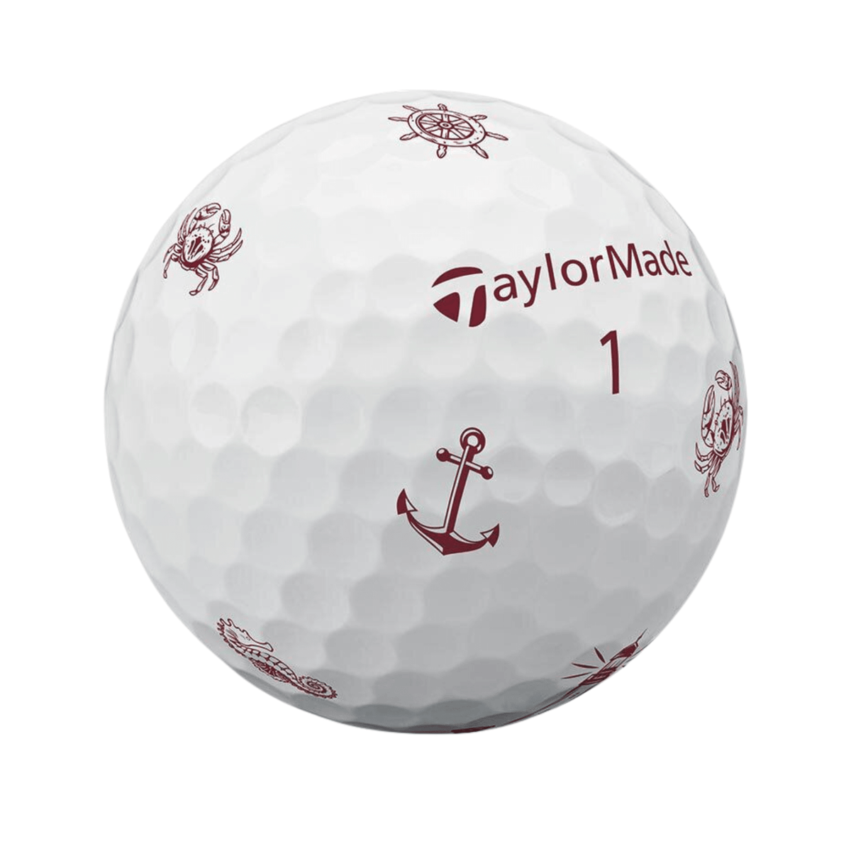 TaylorMade TP5x pix Sailor's Point Golf Balls - Limited Edition White