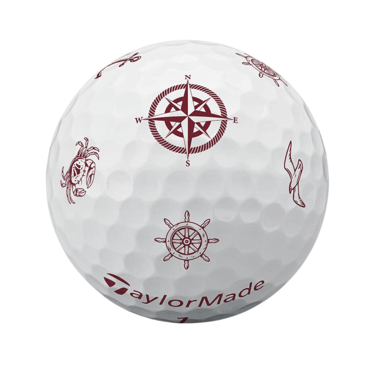TaylorMade TP5x pix Sailor's Point Golf Balls - Limited Edition White