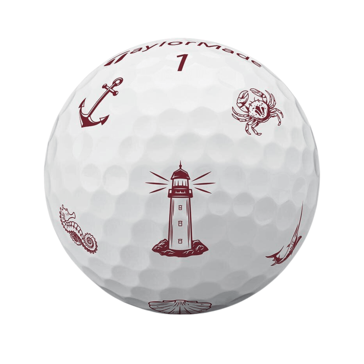 TaylorMade TP5x pix Sailor's Point Golf Balls - Limited Edition White