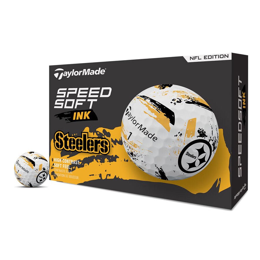 TaylorMade x NFL SpeedSoft Golf Balls Pittsburgh Steelers