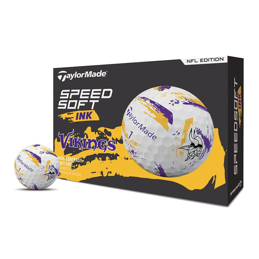 TaylorMade x NFL SpeedSoft Golf Balls Minnesota Vikings