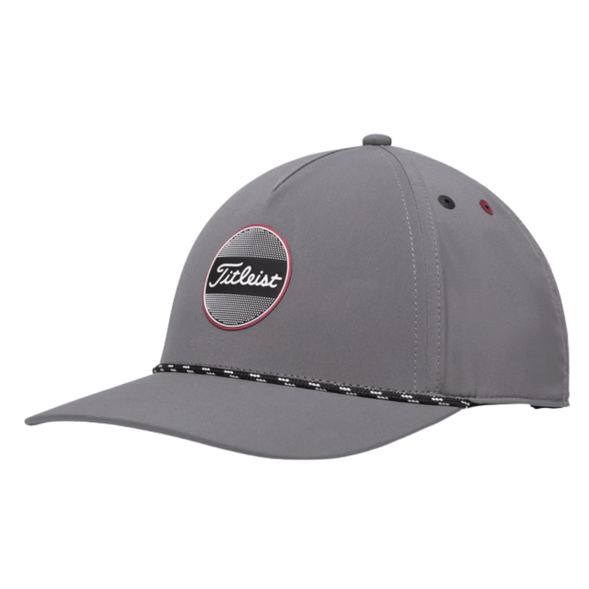 Titleist Boardwalk Rope Hat Charcoal Crimson OSFA