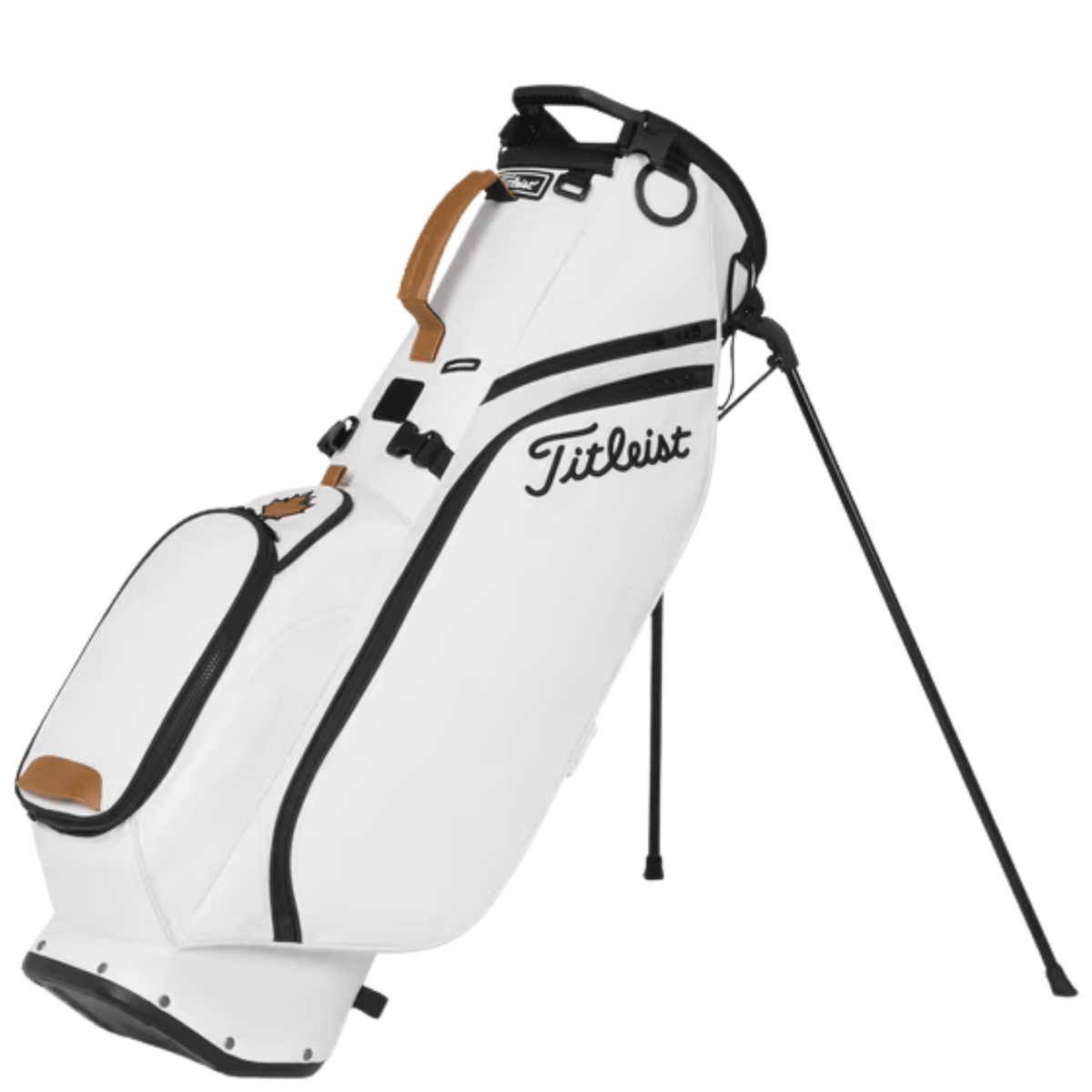 Titleist Canada Day Players S4 Stand Bag - Limited Edition White Burgundy Black