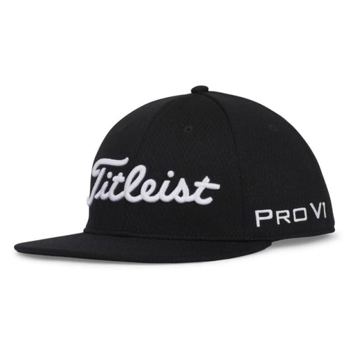 Titleist Elite Flatbill Hat Black White OSFA