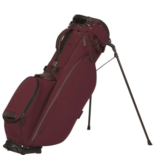 Titleist LINKSLEGEND Heritage Members Bag - Special Edition Burgundy Noble Brown Antique Brass