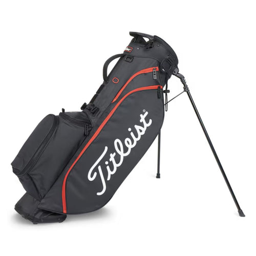 Titleist Players 4 Stand Bag - Previous Season Style Black Black Red