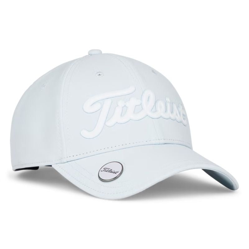 Titleist Players Performance Ball Marker Hat Blue Bird White OSFA