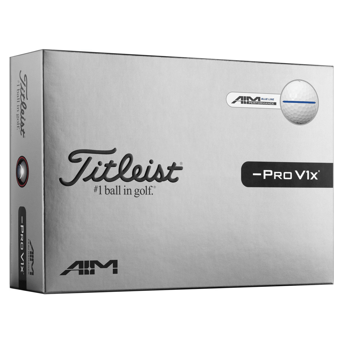 Titleist Pro V1x Left Dash Performance Alignment Golf Balls Blue