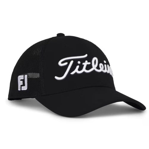Titleist Tour Performance Mesh Hat Black White OSFA