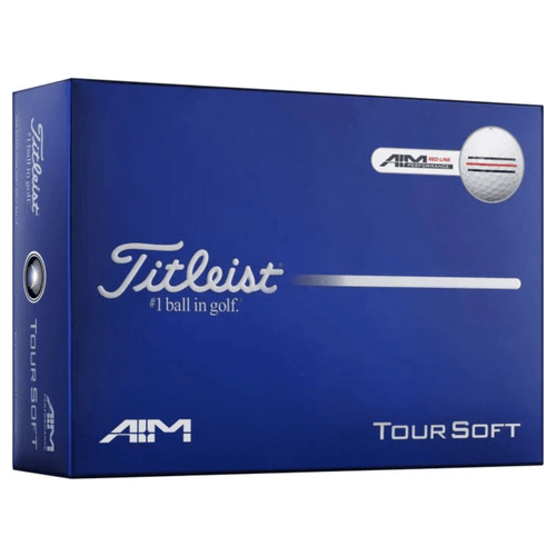 Titleist Tour Soft AIM Performance Golf Balls White Red