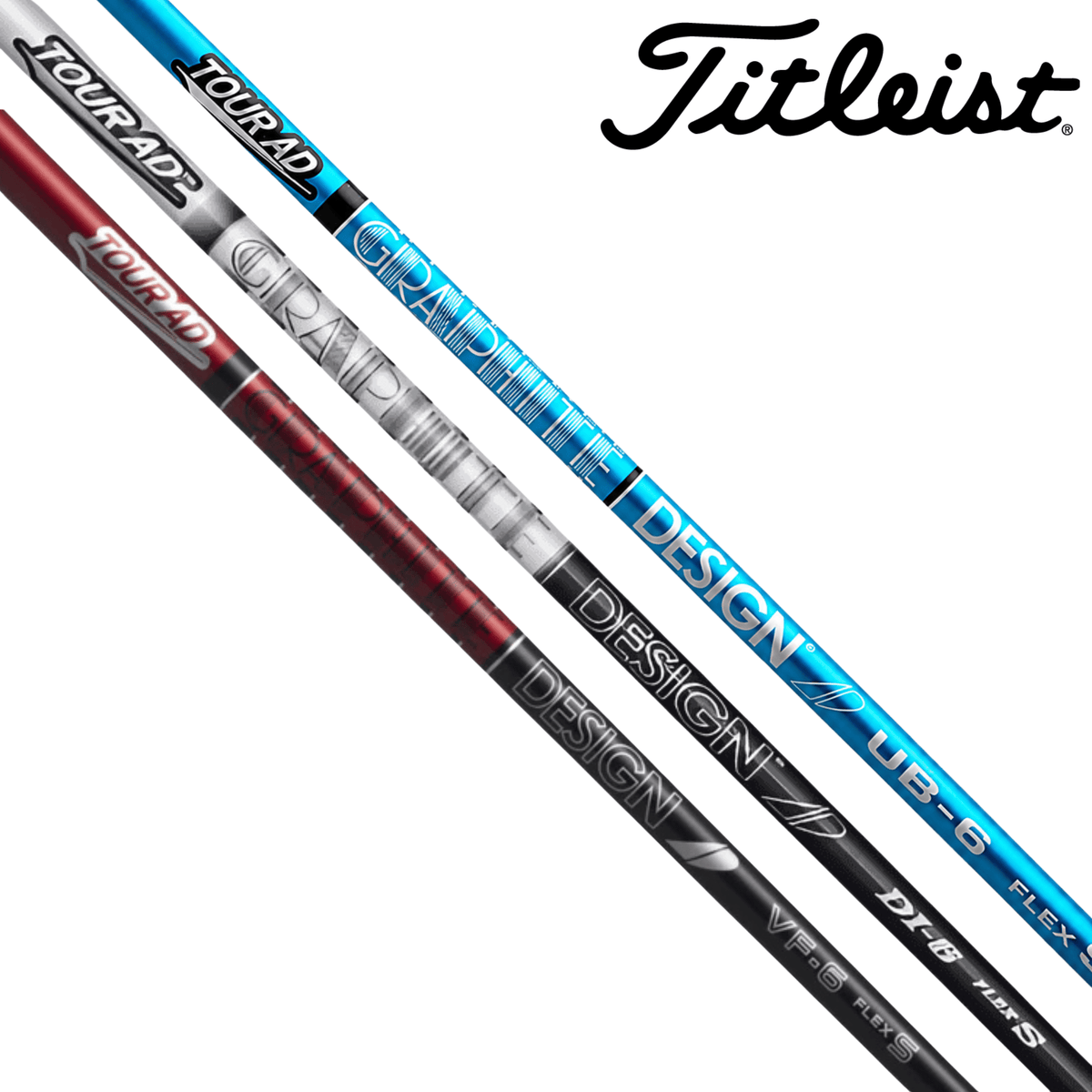 Titleist Upcharge Driver Shafts with Grip & Tip - Compatible to models 910-GTS