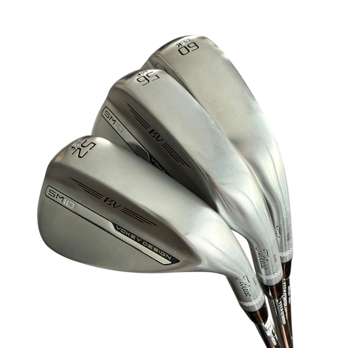 Titleist Vokey SM10 Chrome Wedge Set - 52° 56° 60° - Indoor Demo