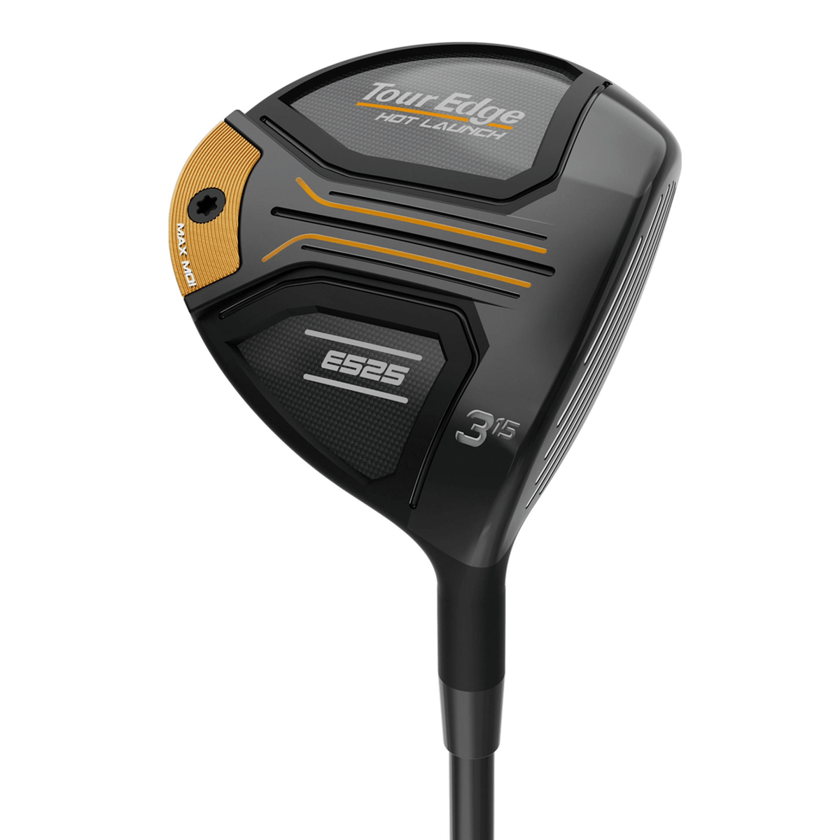 Tour Edge Hot Launch E525 Fairway Woods Right Stiff 3 Wood (15°) - UST Mamiya Helium Nanocore Black